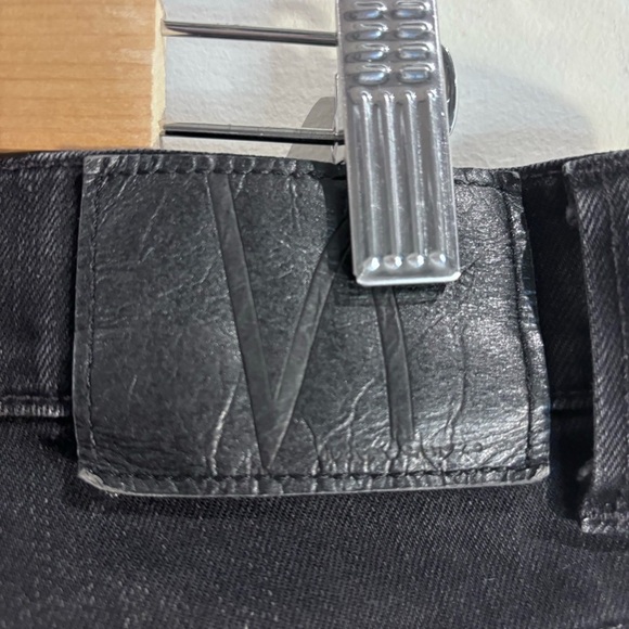 NUDIE Sz 31 x 30 Jeans Tilted Tor Black Grey Button Fly Slim Tilted Waistband - Picture 7 of 13